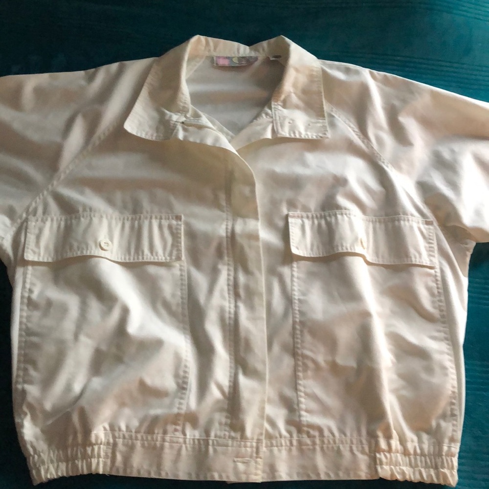 White Vintage Sports Jacket